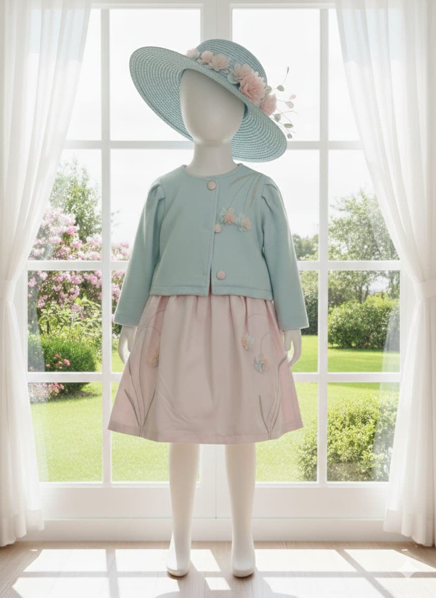 Sweet Meadow Floral Dress & Jacket Set