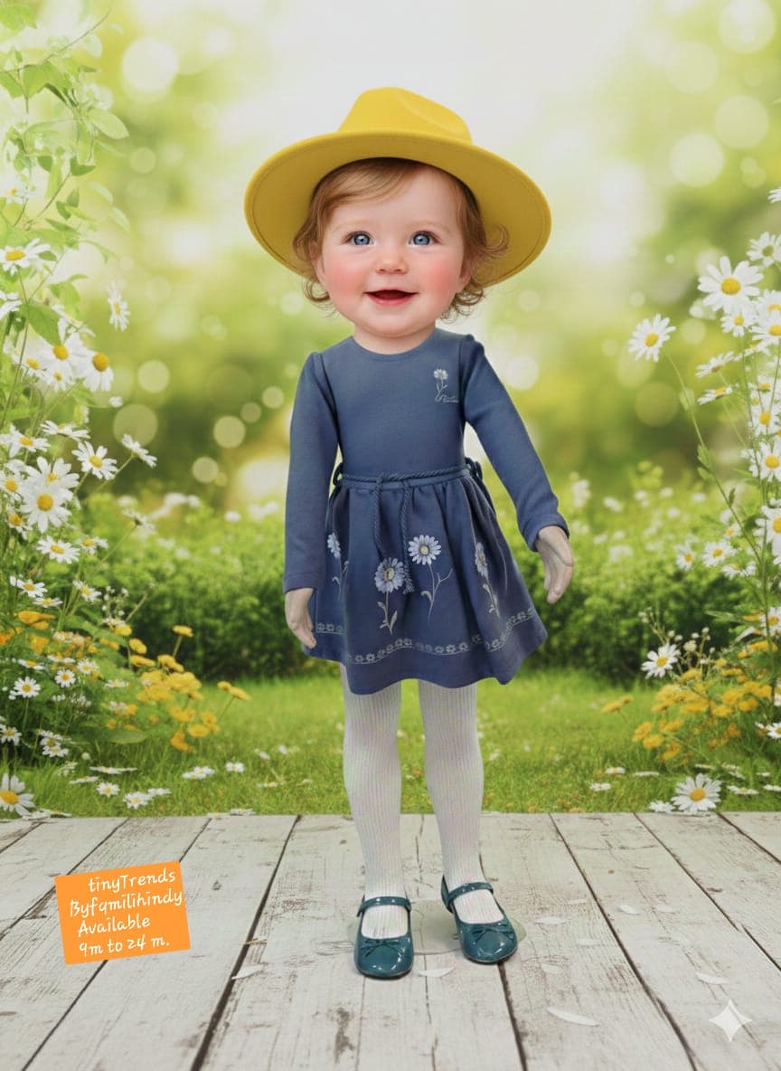 Fresh Daisy Long-Sleeve Toddler Dress